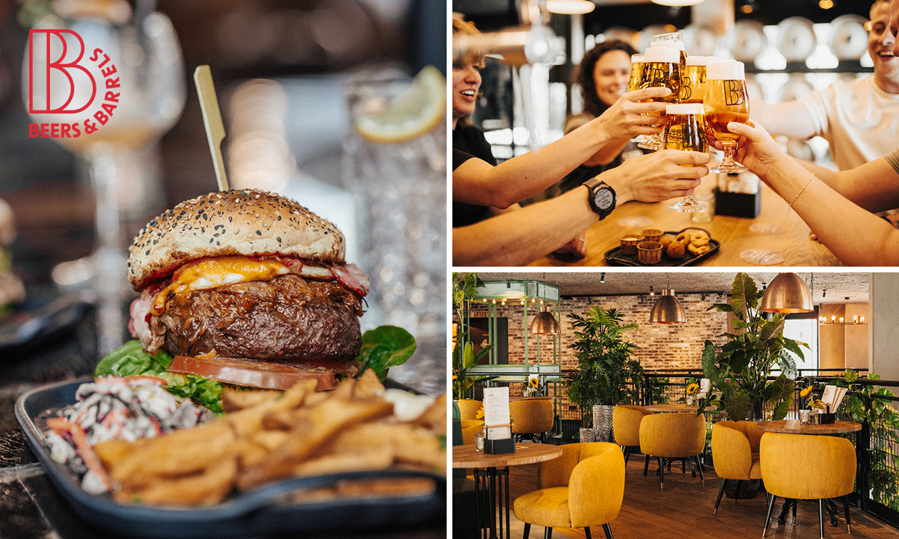 Beers & Barrels Rotterdam, Lunch of 3gangendiner bij Beers & Barrels