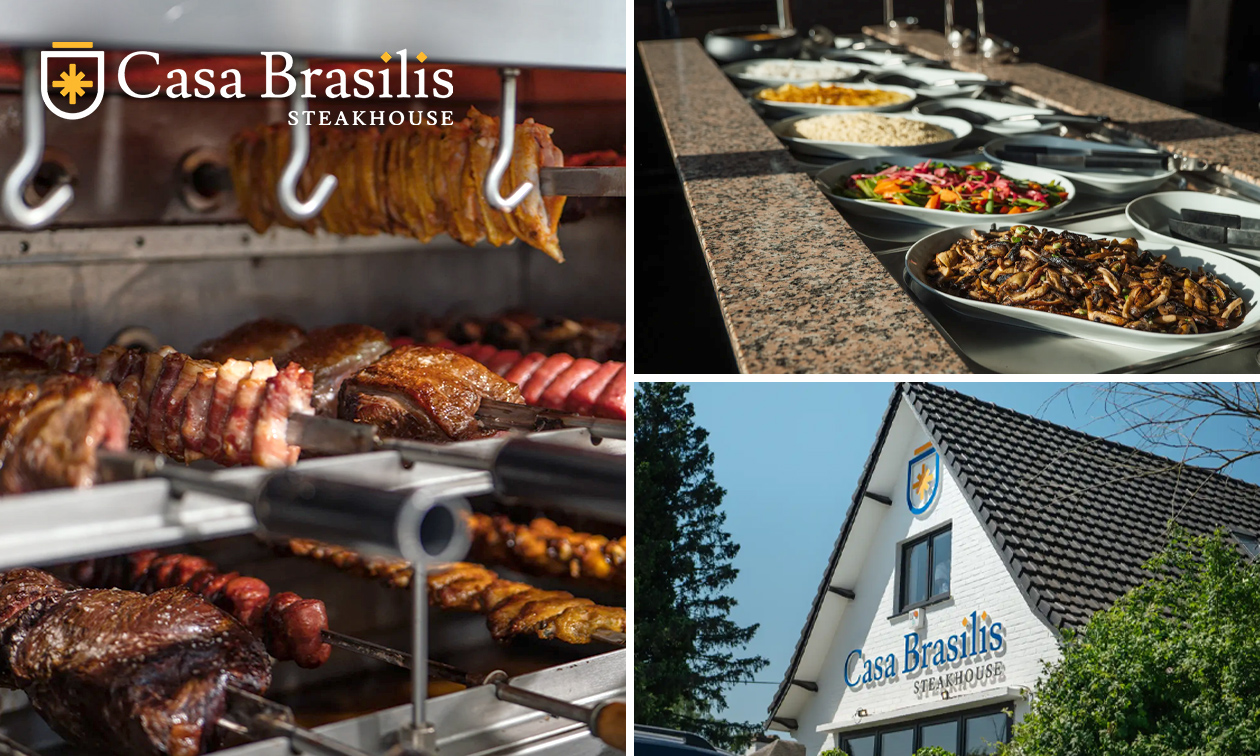 Casa Brasilis Steakhouse, Buffet viande Angus à volonté (2h) + verre de