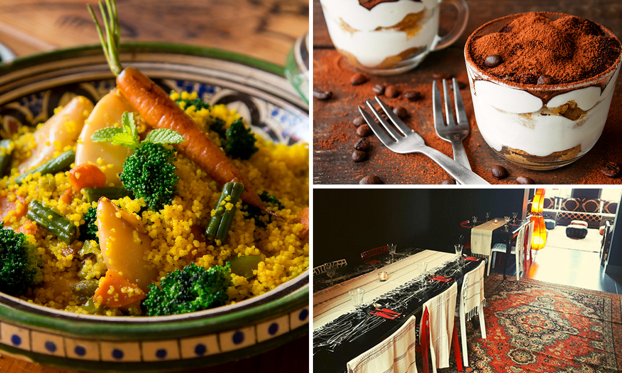 Couscous Gourmand, Menu tunisien en 2 ou 3 services au choix à Namur