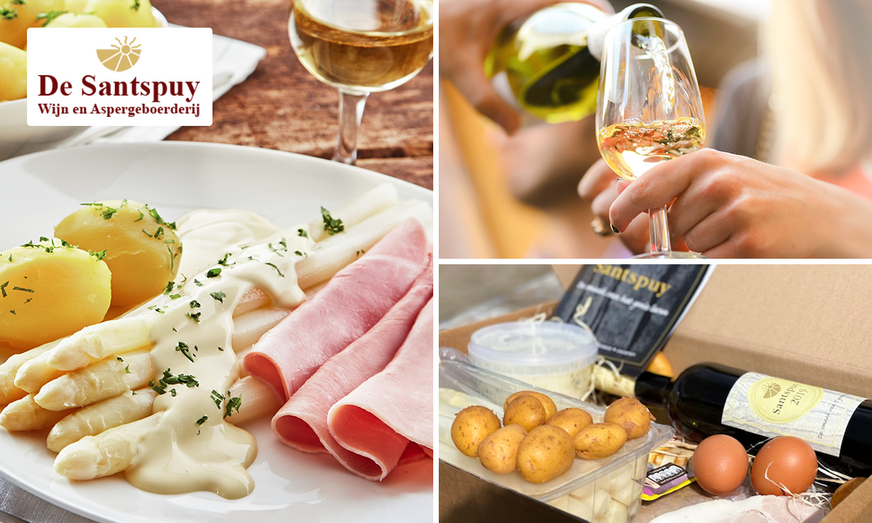 De Santspuy, Aspergediner + wijn om af te halen bij De Santspuy