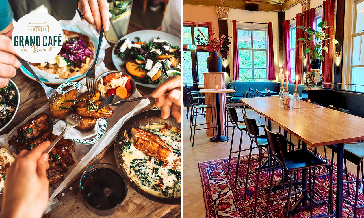 Grand Café de Burcht, Shared dining in hartje Leiden bespaar 43% in