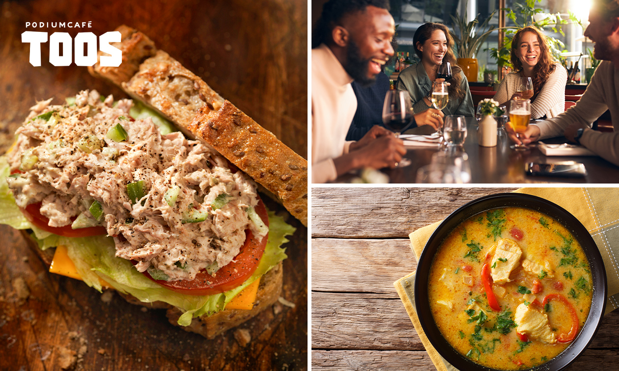 Podiumcafé Toos, 2-gangenlunch à la carte save 34% in Haarlem with Uit ...