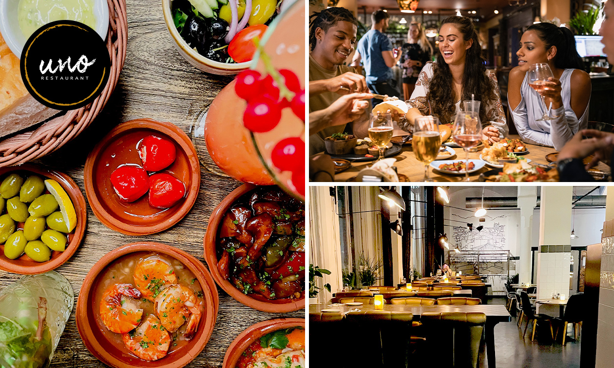 Restaurant UNO Zwolle, AllYouCanEat tapas (2,5 uur) bespaar 17 in