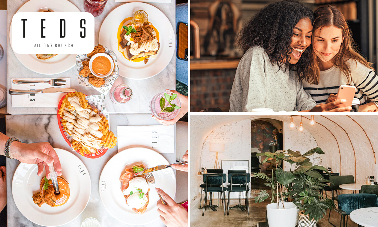 Teds Utrecht Oudegracht, Shared brunch + onbeperkt waffle fries bij